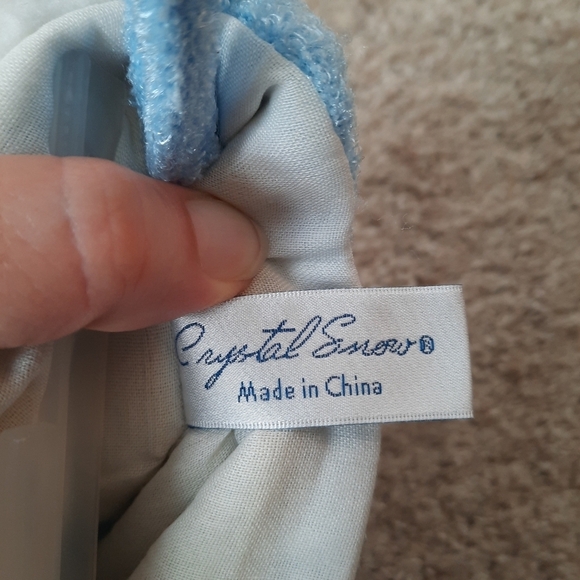 NWOT Crystal Snow decorative Christmas holiday winter snowmen hanging stocking - Picture 10 of 10